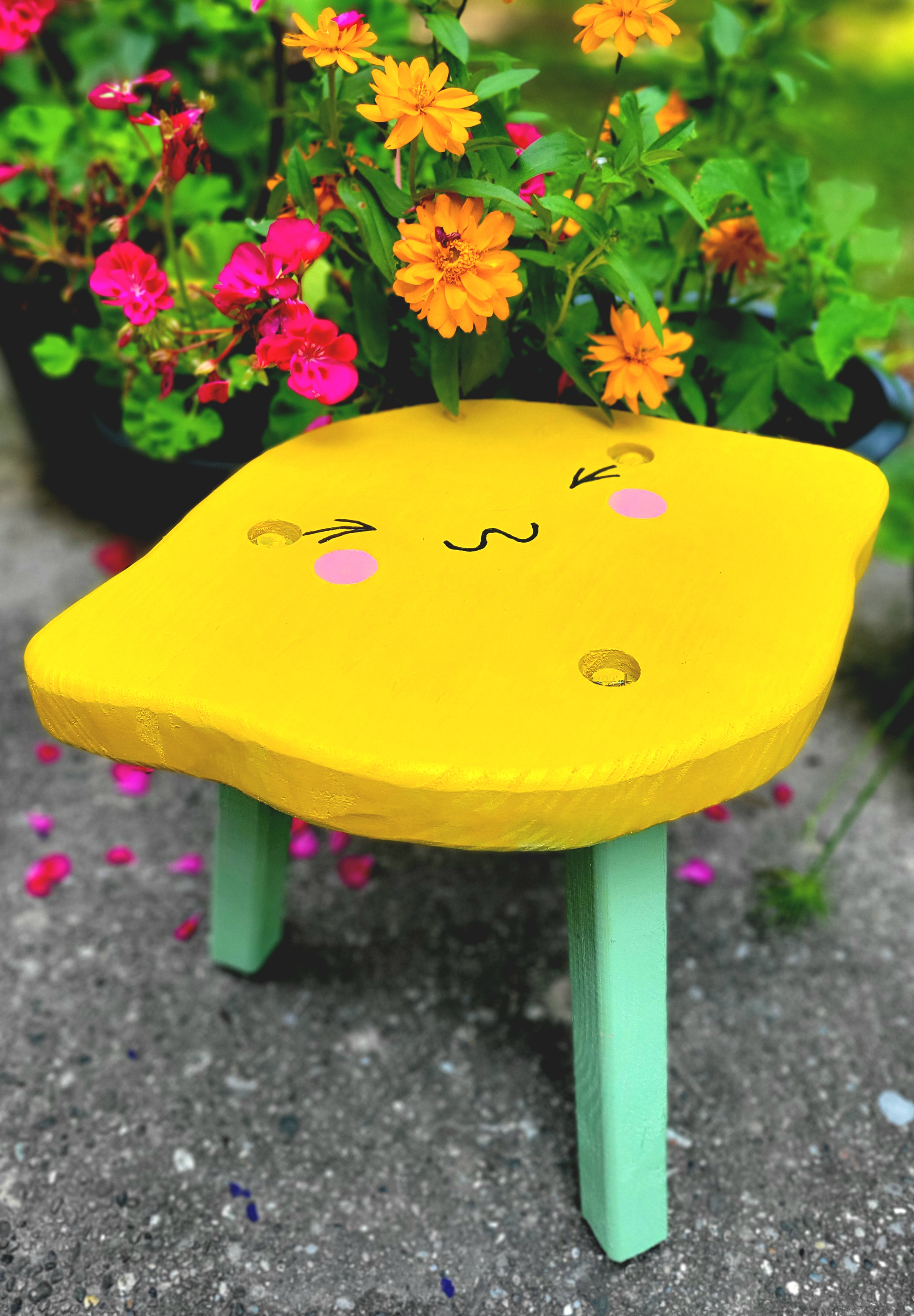 Large Lemon Stool